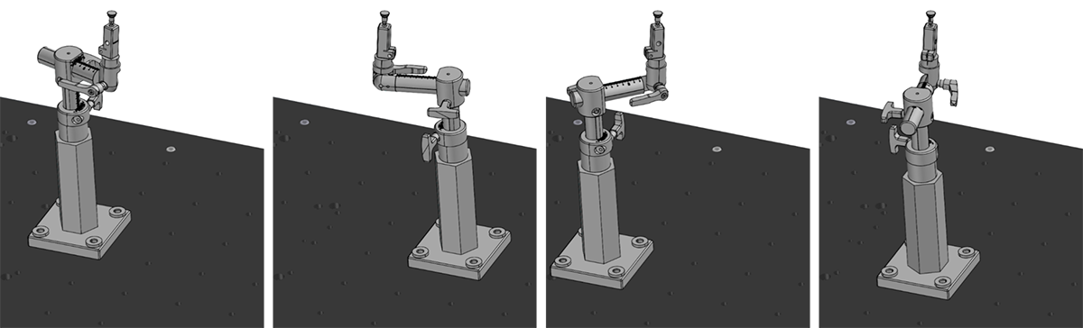 Verschiedene Möglichkeitenen des Aufbaues eines Quick Arm Designers